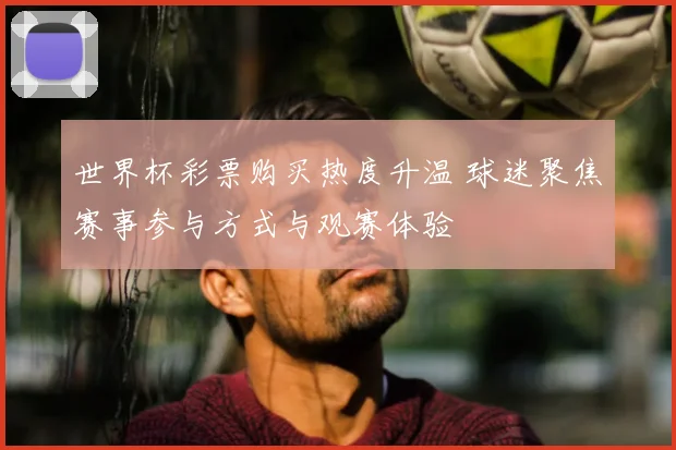 世界杯彩票购买热度升温 球迷聚焦赛事参与方式与观赛体验
